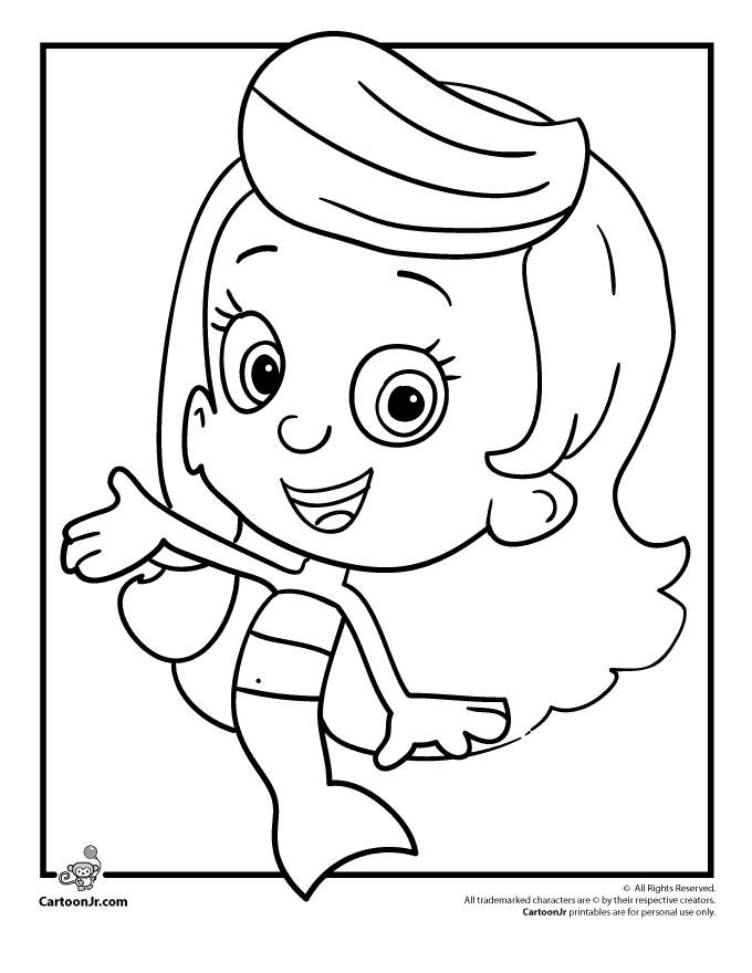 Plansa de colorat cu Bubble Guppies 16 13